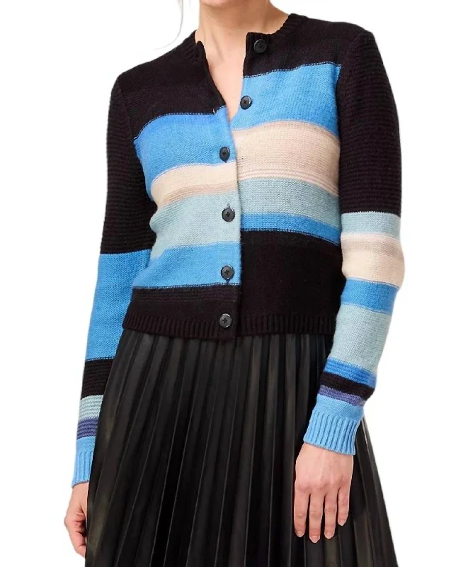 Mid-Day Mix Cardigan In Blue Multi