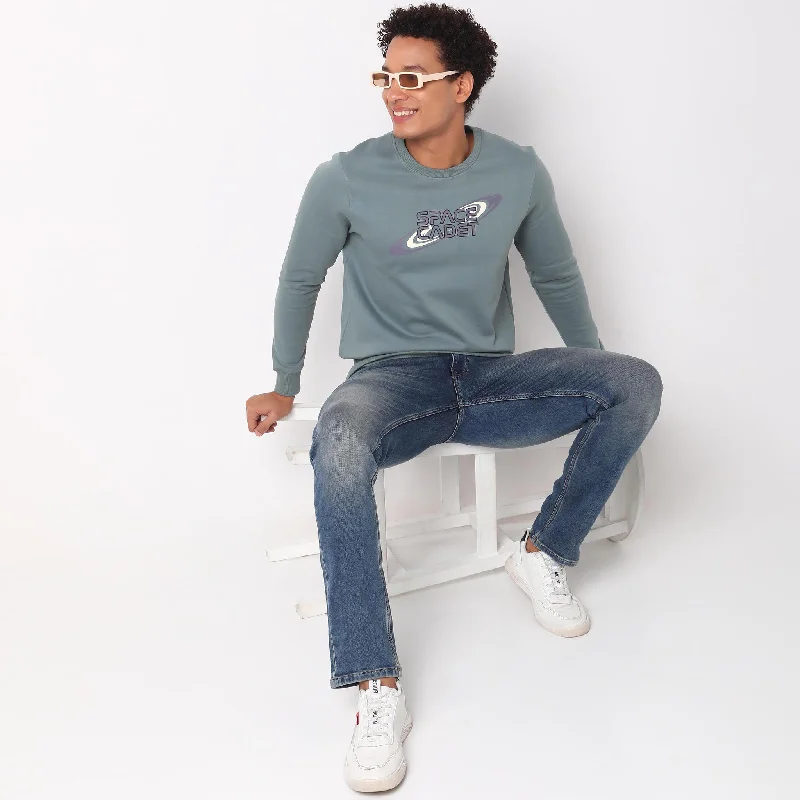 Regular Fit Graphic Sweatshirt