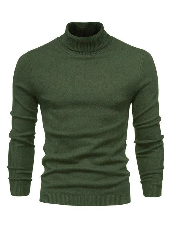 Knitwear Turtleneck Men Pullover Sweater