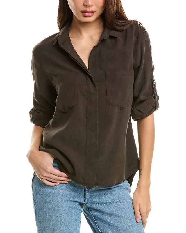 Bella Dahl Split Back Button-Down Blouse