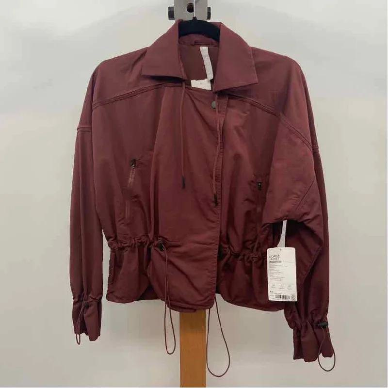 Athleta Women's Size XS burgundy Solid Jacket