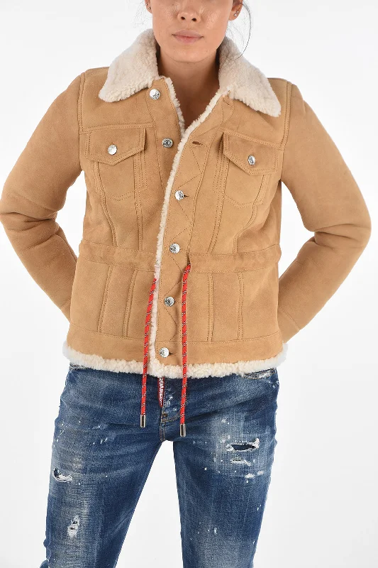 Dsquared2 Shearling Drawstring Jacket