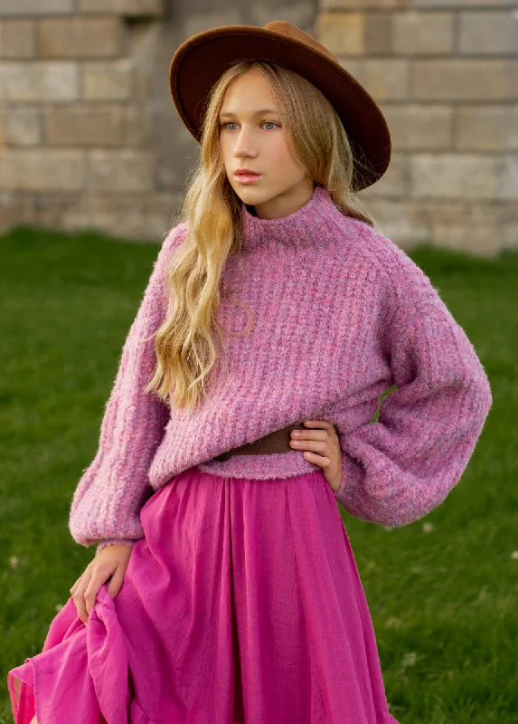 Mackenzie Sweater in Heather Mulberry