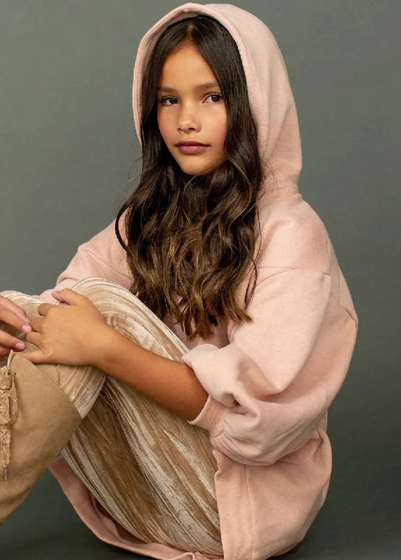 Maty Hoodie in Heather Blush