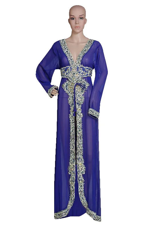 Embroidered Jacket Dress Cocktail Party Gown