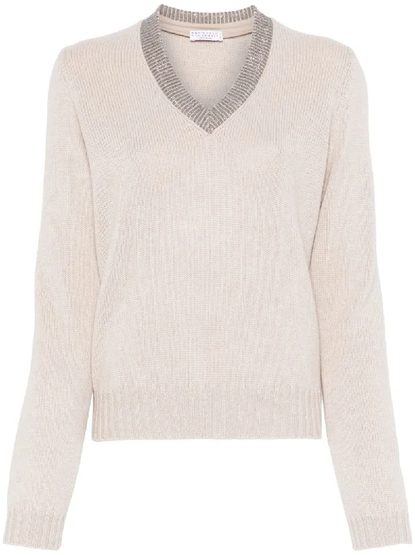 Brunello Cucinelli Women's Sweaters Beige