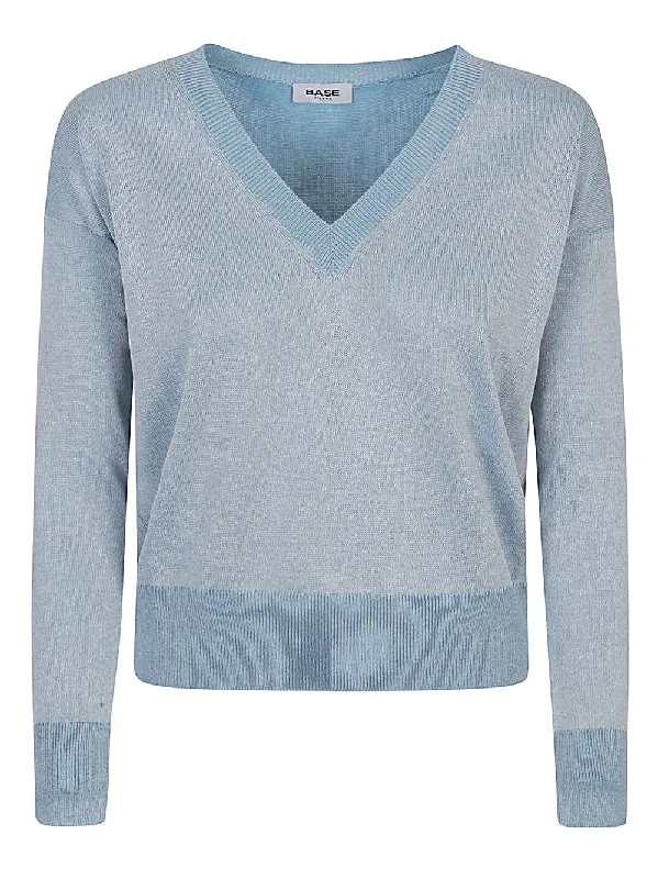 Base Women's Sweaters Clear Blue