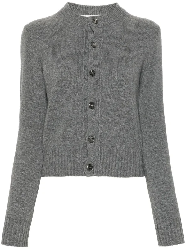 Ami Paris Women's Sweaters Grey