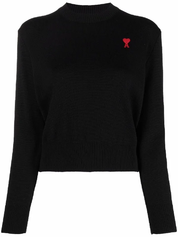 Ami Paris Women's Sweaters Black