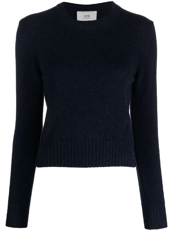 Ami Paris Women's Sweaters Blue