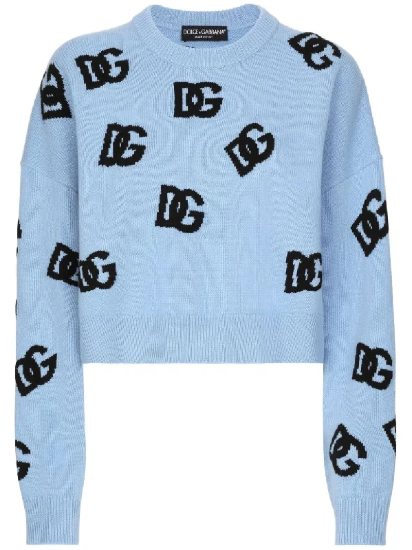 Dolce & Gabbana Women's Sweaters Clear Blue