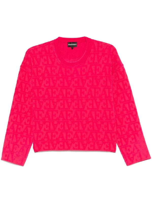 Emporio Armani Women's Sweaters Red