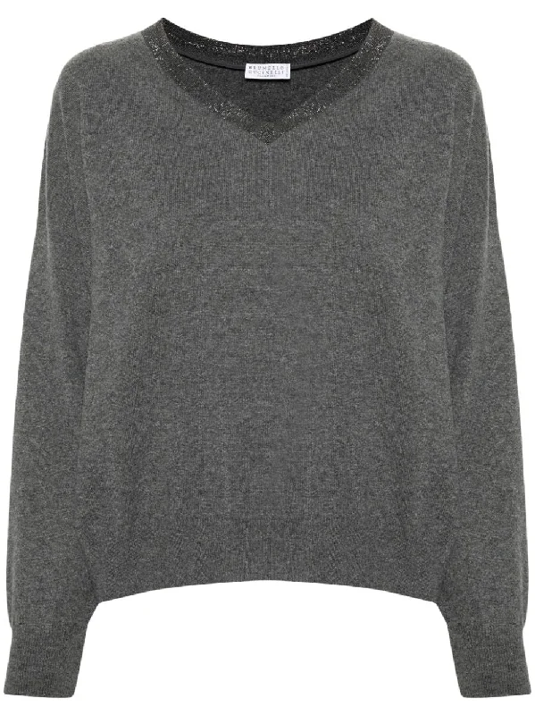 Brunello Cucinelli Women's Sweaters Grey